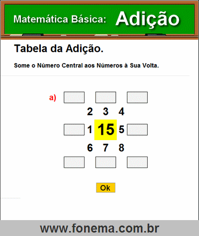 Tabela de Adição