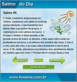 Resumo do Salmo 95 da Bíblia Sagrada